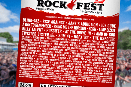 Le lineup du Rockfest 2016 est assez&nbsp;intense!