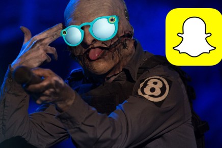 Des métalleux avec des lunettes&nbsp;Snapchat