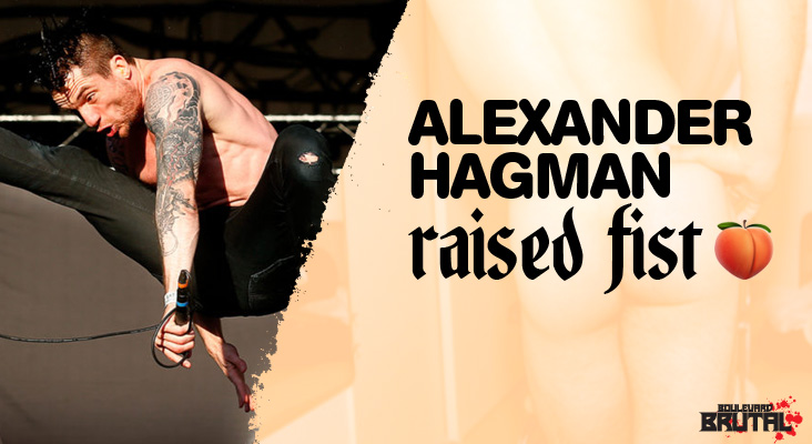 alexander raised fist